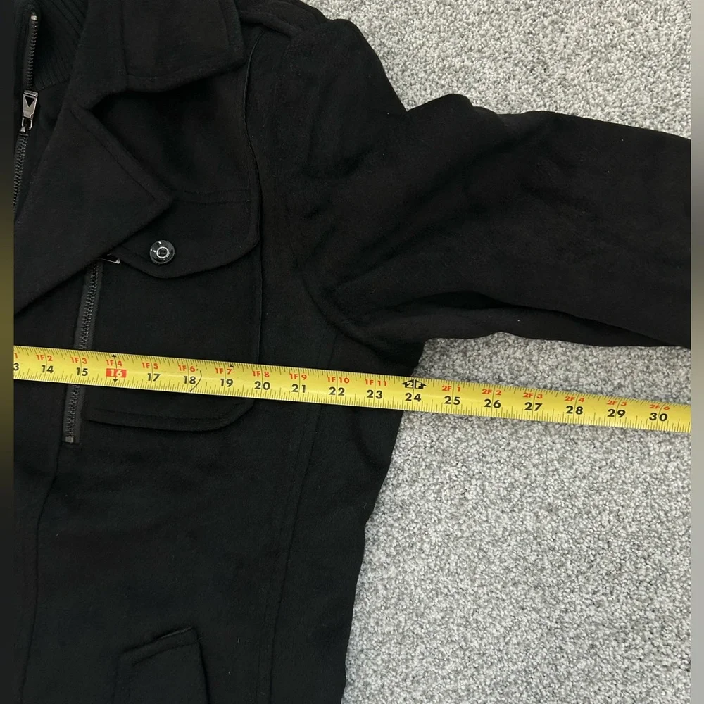 Men’s Wool/Polyester Blend Black Coat - Picture 14 of 15